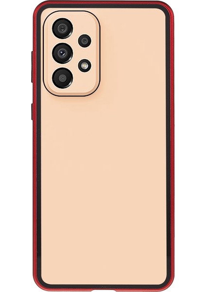 Samsung Galaxy A33 5g Için Çizilmez Metal Tampon + Çift Taraflı Temperli Cam Manyetik Kabuk 360 Derece Koruyucu Telefon Kılıfı - Kırmızı (Yurt Dışından) fiyatları