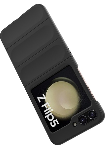 Samsung Galaxy Z Flip5 5g Kılıf Darbeye Dayanıklı Sağlam Telefon Kılıfı-Siyah (Yurt Dışından) indirimleri
