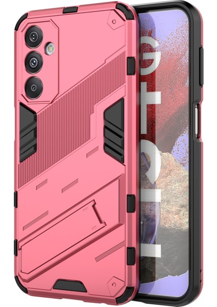 Samsung Galaxy F34 5G/M34 5g Düşmeye Lı Telefon Kılıfı Pc+Tpu Arka Kapak ve Ayaklık-Gül (Yurt Dışından)