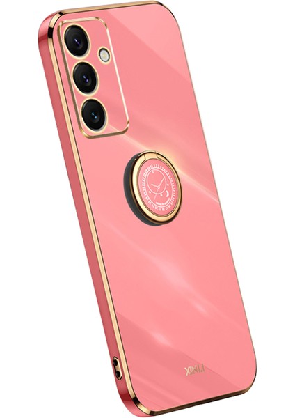Xınlı Samsung Galaxy S24 Fe Kılıf Halka Kickstand Elektrokaplama Tpu Telefon Kılıfı-Kırmızı (Yurt Dışından)