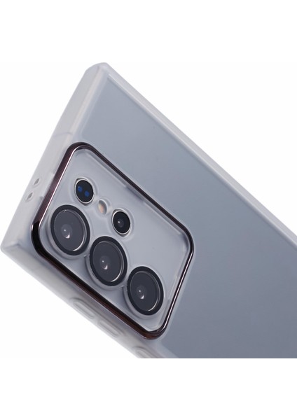 Samsung Galaxy S25 Ultra Kılıf Elektrokaplama Kamera Çerçeve Tpu Telefon Kılıfı-Şeffaf Beyaz (Yurt Dışından) indirimleri