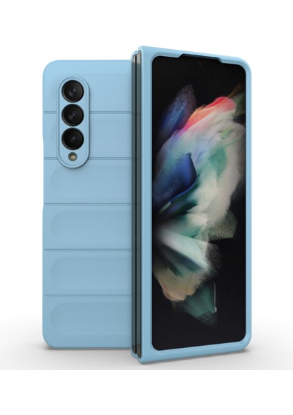 Samsung Galaxy Z Fold3 5g Sert Pc Telefon Kılıfı Çizilmeye Katlanır Kılıf-Bebek Mavisi (Yurt Dışından) indirimleri