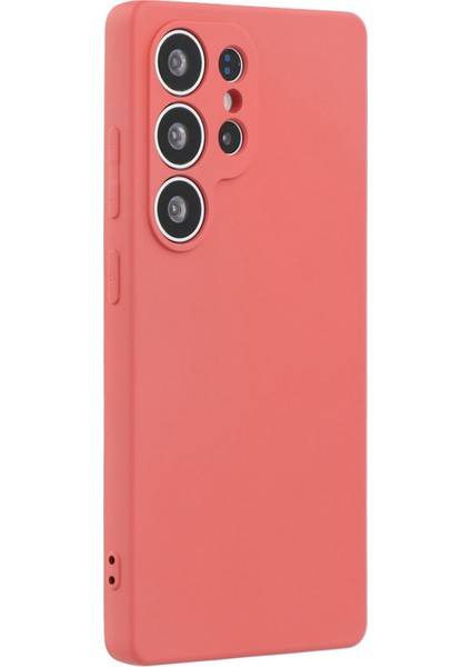 Samsung Galaxy S25 Ultra Kılıf Tpu Arka Yumuşak Çizilmez Fiber Astar Telefon Kılıfı-Alıç Kırmızısı (Yurt Dışından) modelleri