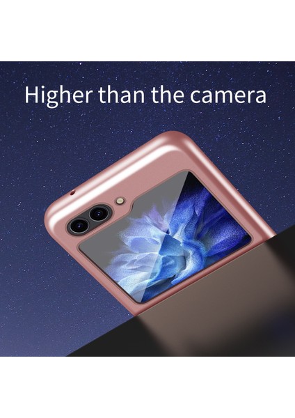 Samsung Galaxy Z Flip6 5g/z Flip5 5g Buzlu Kılıf Cilt Dokunma Sert Pc Telefon Kılıfı Magsafe-Sapphire ile Uyumlu (Yurt Dışından) modelleri