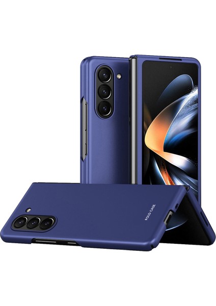 Samsung Galaxy Z Fold6 5g Mat Kılıf Cilt-Dokunmatik Sert Pc Telefon Kılıfı-Safir (Yurt Dışından)