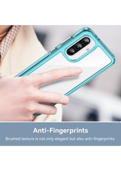 Samsung Galaxy A36 5g Kılıf Tpu+Akrilik Koruyucu Şeffaf Telefon Kılıfı-Şeffaf Mavi (Yurt Dışından) fiyatları
