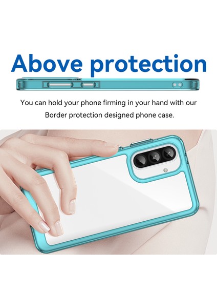 Samsung Galaxy A36 5g Kılıf Tpu+Akrilik Koruyucu Şeffaf Telefon Kılıfı-Şeffaf Mavi (Yurt Dışından) fırsatları