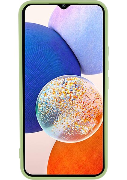 Samsung Galaxy A14 5g/4g Ka Tpu Koruyucu Kılıf Fiber Astarlı Düşme Korumalı Telefon Kılıfı-Fasulye Yeşili (Yurt Dışından) fiyatları