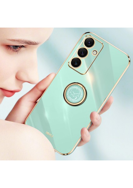 Xınlı Samsung Galaxy S24 Fe Kılıf Halka Kickstand Elektrokaplama Tpu Telefon Kılıfı-Pembe (Yurt Dışından) fırsatları