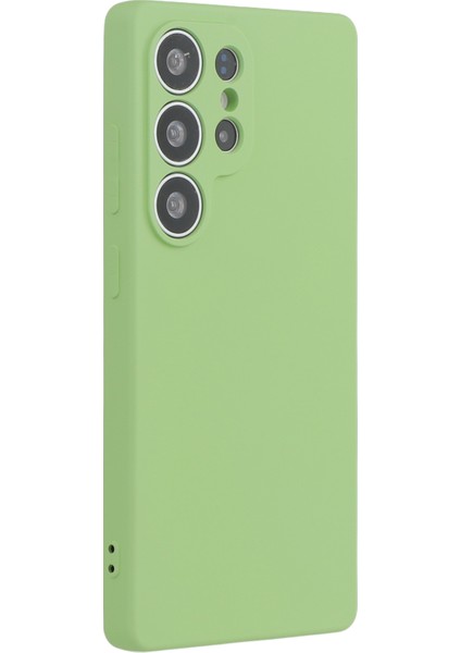 Samsung Galaxy S25 Ultra Kılıf Tpu Arka Yumuşak Çizilmez Fiber Astar Telefon Kılıfı-Matcha Yeşili (Yurt Dışından) modelleri
