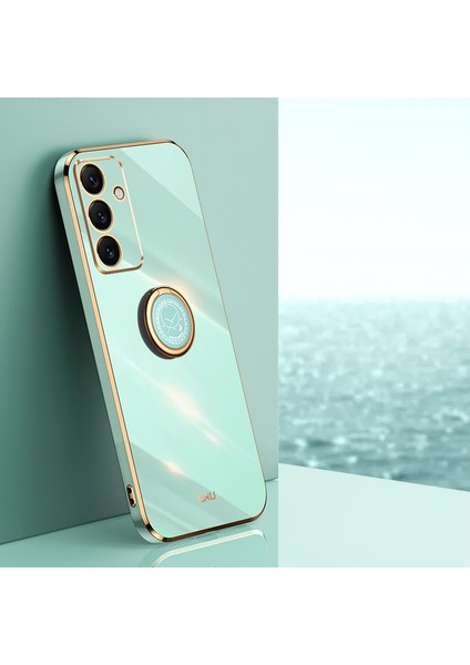 Xınlı Samsung Galaxy S24 Fe Kılıf Halka Kickstand Elektrokaplama Tpu Telefon Kılıfı-Camgöbeği (Yurt Dışından) fiyatları