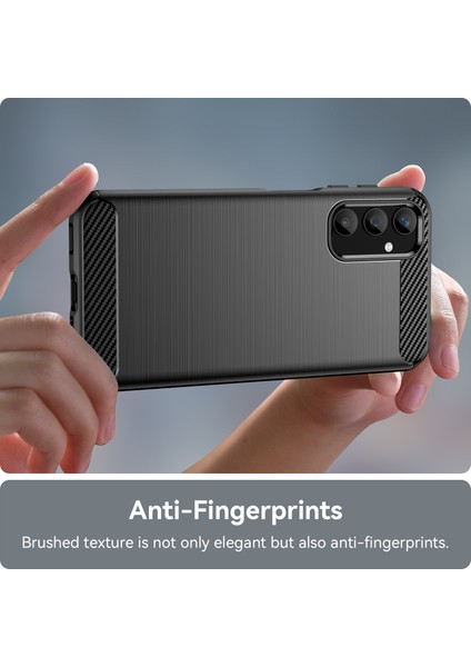 Samsung Galaxy A25 5g Fırçalanmış Telefon Kılıfı Karbon Fiber Doku Esnek Tpu Kapak-Siyah (Yurt Dışından) indirimleri