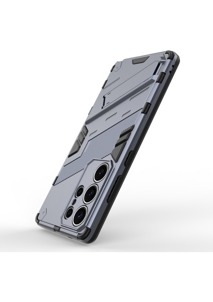 Samsung Galaxy S25 Ultra Kılıf Pc+Tpu Darbeye Dayanıklı Telefon Kılıfı Kickstand Ile-Gri (Yurt Dışından) fırsatları