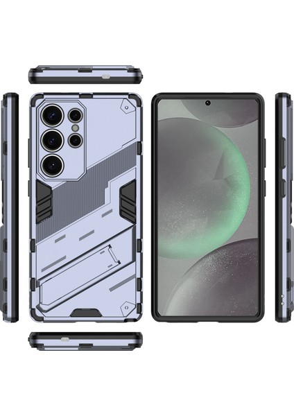 Samsung Galaxy S25 Ultra Kılıf Pc+Tpu Darbeye Dayanıklı Telefon Kılıfı Kickstand Ile-Gri (Yurt Dışından) indirimleri
