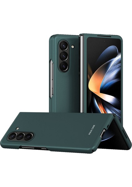 Samsung Galaxy Z Fold6 5g Mat Kılıf Cilt-Dokunmatik Sert Pc Telefon Kılıfı-Gece Yarısı Yeşili (Yurt Dışından)