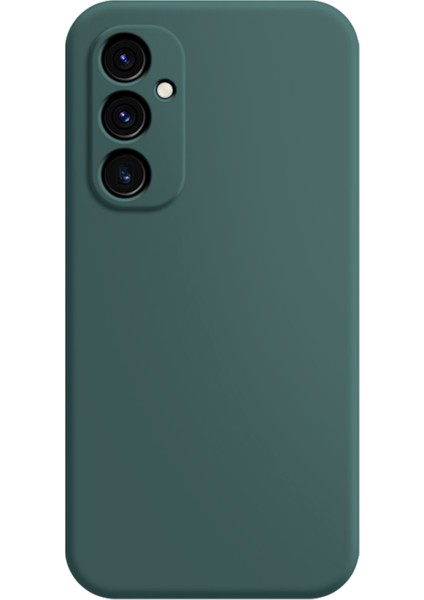 Samsung Galaxy A15 5g Düz Kenar Kılıf Esnek Tpu Ka Telefon Kılıfı-Siyahımsı Yeşil (Yurt Dışından)