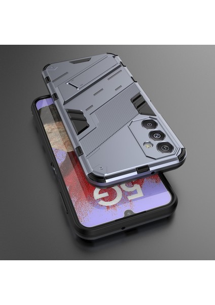 Samsung Galaxy F34 5G/M34 5g Düşmeye Karşı Dayanıklı Telefon Kılıfı Pc+Tpu Arka Kapak ve Ayaklık-Gri (Yurt Dışından) indirimleri