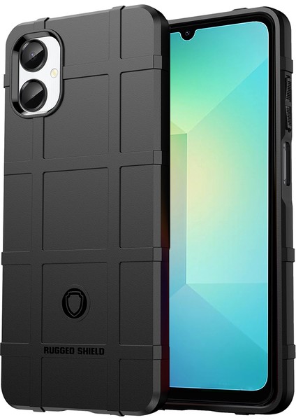 Samsung Galaxy A06 5g Kılıf Izgara Tasarım Yumuşak Tpu Çizilmeye Dayanıklı Telefon Kılıfı-Siyah (Yurt Dışından)