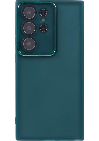 Dksm Serisi Samsung Galaxy S23 Ultra Kılıf Elektrokaplama Kamera Çerçevesi Tpu Telefon Kılıfı-Şeffaf Ordu Yeşili (Yurt Dışından) fiyatları