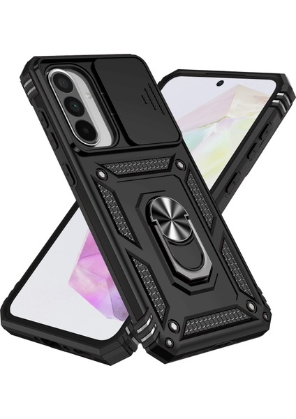 Samsung Galaxy A36 5G/A56 5g Kılıf Pc+Tpu Telefon Kılıfı Lens Korumalı Destekli-Siyah (Yurt Dışından) fiyatları