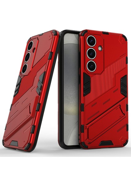 Samsung Galaxy A26 5g Kılıf Pc+Tpu Darbeye Dayanıklı Telefon Kılıfı Kickstand Ile-Kırmızı (Yurt Dışından) modelleri