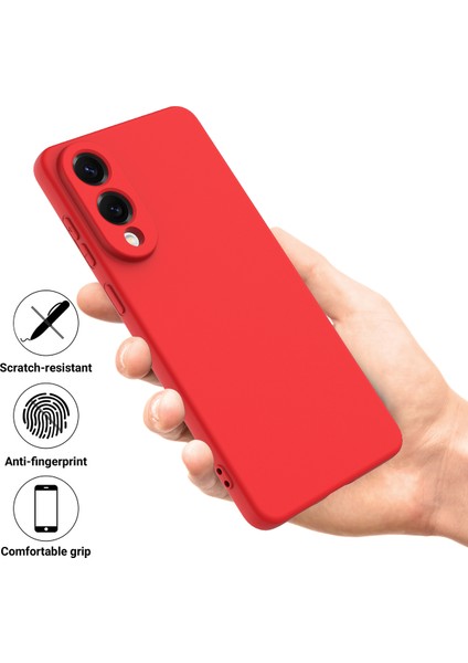 Samsung Galaxy S25 Edge Sıvı Silikon Kılıf Telefon Arka Kapağı El Kayışı Ile-Kırmızı (Yurt Dışından) fiyatları