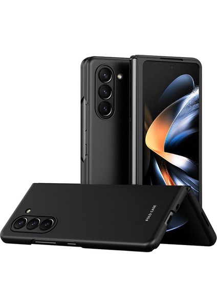 Samsung Galaxy Z Fold6 5g Mat Kılıf Cilt-Dokunmatik Sert Pc Telefon Kılıfı-Siyah (Yurt Dışından)