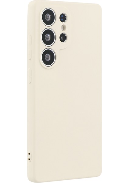 Samsung Galaxy S25 Ultra Kılıf Tpu Arka Yumuşak Çizilmez Fiber Astar Telefon Kılıfı-Beyaz (Yurt Dışından) modelleri