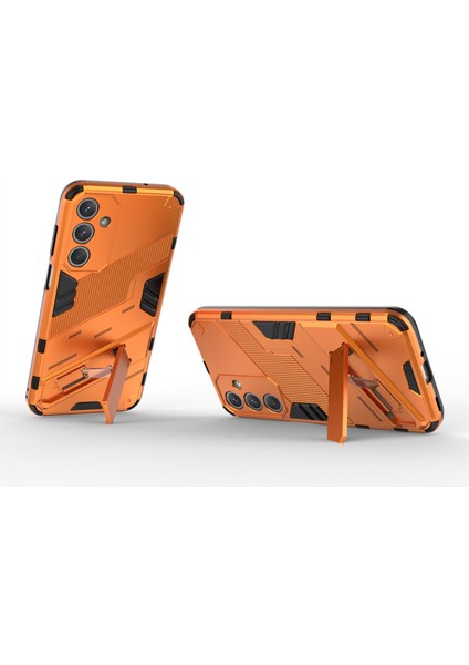 Samsung Galaxy M35 5g Kılıf Pc+Tpu Darbeye Dayanıklı Telefon Kılıfı Kickstand Ile-Turuncu (Yurt Dışından) fiyatları