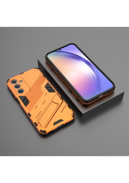 Samsung Galaxy M35 5g Kılıf Pc+Tpu Darbeye Dayanıklı Telefon Kılıfı Kickstand Ile-Turuncu (Yurt Dışından) indirimleri