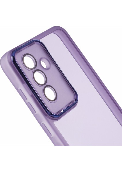 Samsung Galaxy A36 5g Kılıf Elektrokaplama Kamera Çerçevesi Tpu Telefon Kılıfı-Şeffaf Mor (Yurt Dışından) indirimleri