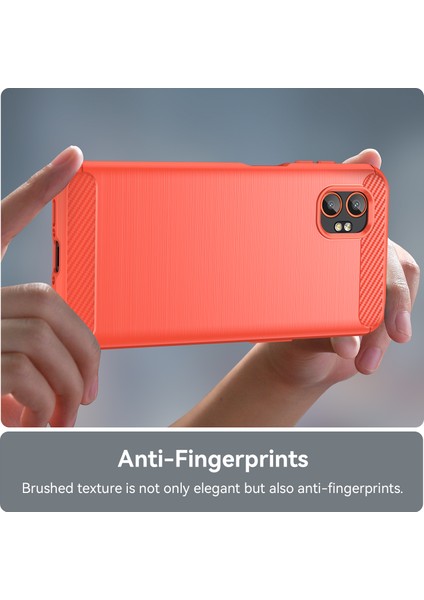 Samsung Galaxy Xcover7 Pro Kılıf Koruyucu Telefon Kılıfı Karbon Fiber Doku Fırçalanmış-Kırmızı (Yurt Dışından) fırsatları