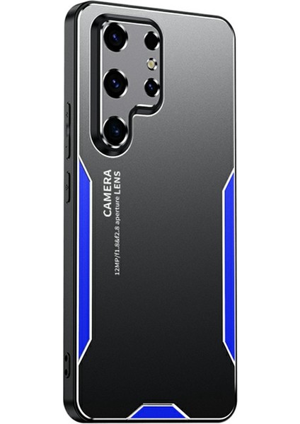 Samsung Galaxy S25 Ultra Telefon Kılıfı Alüminyum Alaşımlı Tpu Pc Arka Kapak-Mavi (Yurt Dışından)