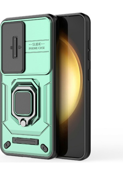 Samsung Galaxy A56 5g Kılıf Pc+Tpu Kickstand Telefon Koruyucu Lens Kapağı-Yeşil (Yurt Dışından) modelleri