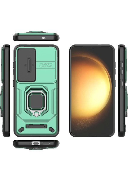 Samsung Galaxy A56 5g Kılıf Pc+Tpu Kickstand Telefon Koruyucu Lens Kapağı-Yeşil (Yurt Dışından) indirimleri