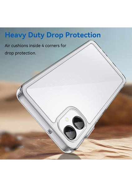 Samsung Galaxy A06 5g Kılıf Tpu+Akrilik Koruyucu Şeffaf Telefon Kılıfı-Şeffaf (Yurt Dışından) fiyatları