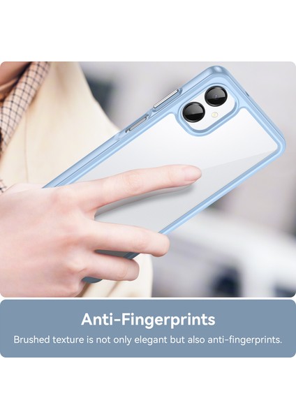 Samsung Galaxy A06 5g Kılıf Tpu+Akrilik Koruyucu Şeffaf Telefon Kılıfı-Mavi (Yurt Dışından) fırsatları