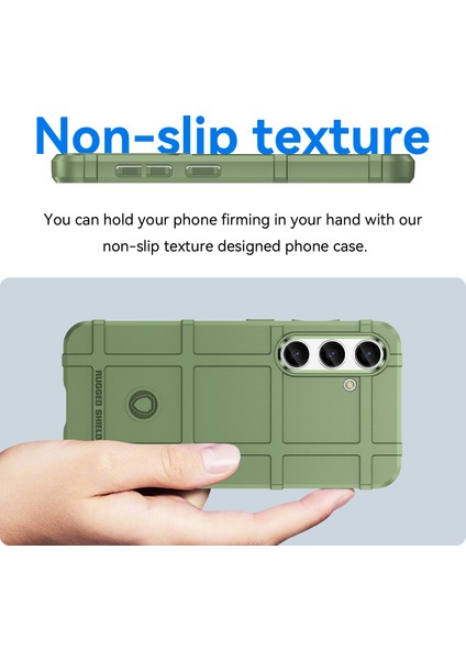 Samsung Galaxy S24 Esnek Tpu Telefon Kılıfı-Yeşil Için Kare Izgara Doku Kabuğu (Yurt Dışından) fırsatları