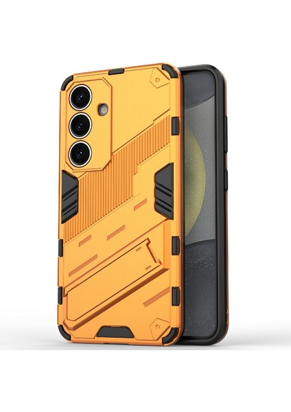 Samsung Galaxy A26 5g Kılıf Pc+Tpu Darbeye Dayanıklı Telefon Kılıfı Kickstand Ile-Turuncu (Yurt Dışından)