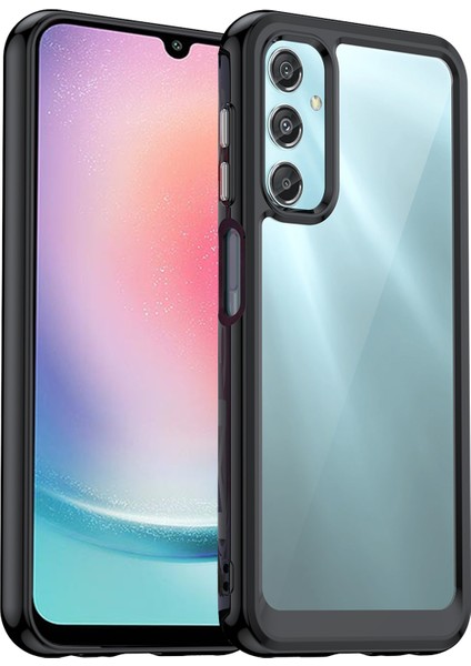 Samsung Galaxy A25 5g (Global) (161.0 x 76.5 x 8.3mm) Kılıf Tpu + Akrilik Darbeye Dayanıklı Akıllı Telefon Kılıfı - Siyah (Yurt Dışından)