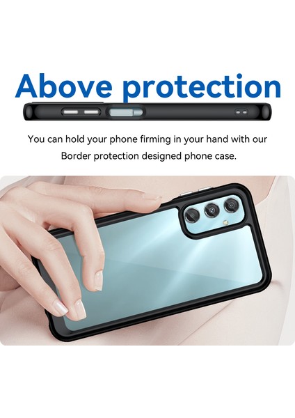 Samsung Galaxy A25 5g (Global) (161.0 x 76.5 x 8.3mm) Kılıf Tpu + Akrilik Darbeye Dayanıklı Akıllı Telefon Kılıfı - Siyah (Yurt Dışından) fırsatları