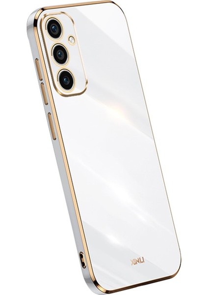 Xınlı Samsung Galaxy A36 5g Kılıf Tpu Telefon Kılıfı Galvanik Çerçeveli-Beyaz (Yurt Dışından)