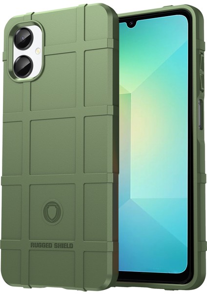 Samsung Galaxy A06 5g Kılıf Izgara Tasarım Yumuşak Tpu Çizilmeye Dayanıklı Telefon Kılıfı-Yeşil (Yurt Dışından)