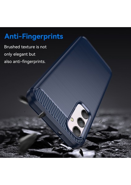 Samsung Galaxy M14 5g Için Karbon Fiber Dokulu Telefon Kılıfı,düşmeye Karşı Fırçalanmış Tpu Kapak-Mavi (Yurt Dışından) fırsatları