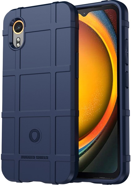 Samsung Galaxy Xcover7 Tpu Kılıf Kare Izgara Koruyucu Telefon Kılıfı-Mavi (Yurt Dışından)