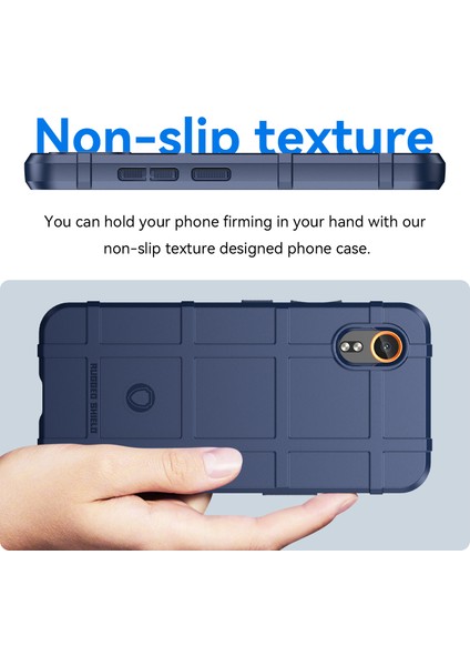 Samsung Galaxy Xcover7 Tpu Kılıf Kare Izgara Koruyucu Telefon Kılıfı-Mavi (Yurt Dışından) fırsatları