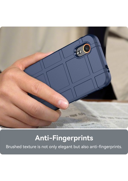 Samsung Galaxy Xcover7 Tpu Kılıf Kare Izgara Koruyucu Telefon Kılıfı-Mavi (Yurt Dışından) indirimleri