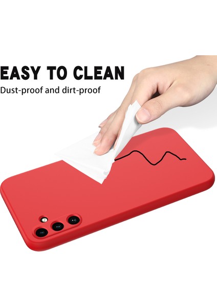 Samsung Galaxy A15 4g/5g Kılıf Için Çizilmez Telefon Kılıfı Yumuşak Astarlı Sıvı Silikon Kabuk Kayışlı-Kırmızı (Yurt Dışından) indirimleri