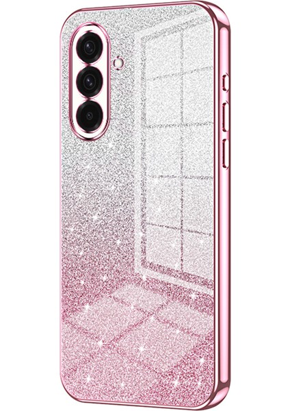 Samsung Galaxy A36 5g Kılıf Galvanik Degrade Parıltılı Tpu Telefon Kılıfı-Pembe (Yurt Dışından)