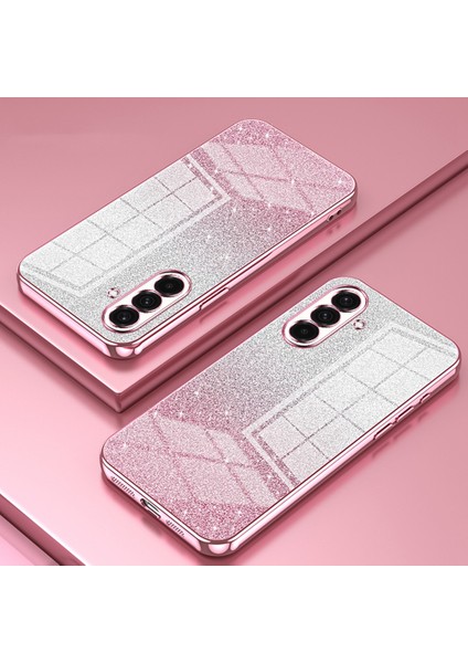 Samsung Galaxy A36 5g Kılıf Galvanik Degrade Parıltılı Tpu Telefon Kılıfı-Pembe (Yurt Dışından) fiyatları